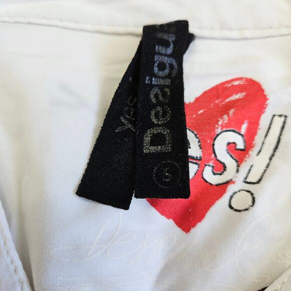 Desigual Graphic Top Long-Sleeved Tunic Boho Euro - Small - Picture 3 of 5